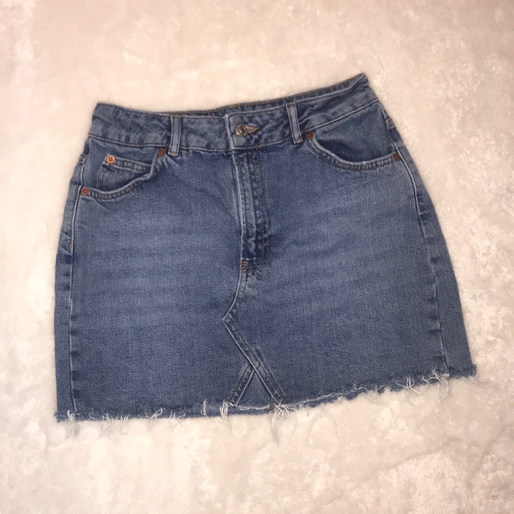Topshop denim skirt